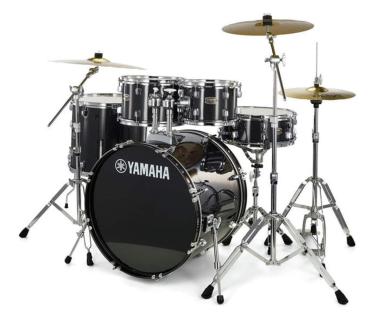 Yamaha rdp0f5blg rydeen studio black glitter batteria acustica