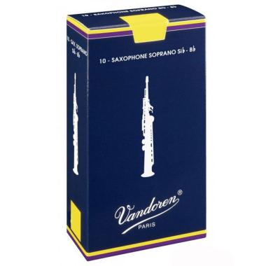 Vandoren traditional blu 10 ance per sax soprano n 2 1/2