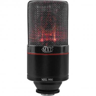 Mxl 990 blaze microfono a condensatore per voce red led
