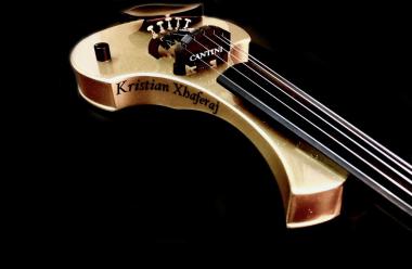 Violino elettrico Cantini Earphonic 5 corde Custom Gold Signature