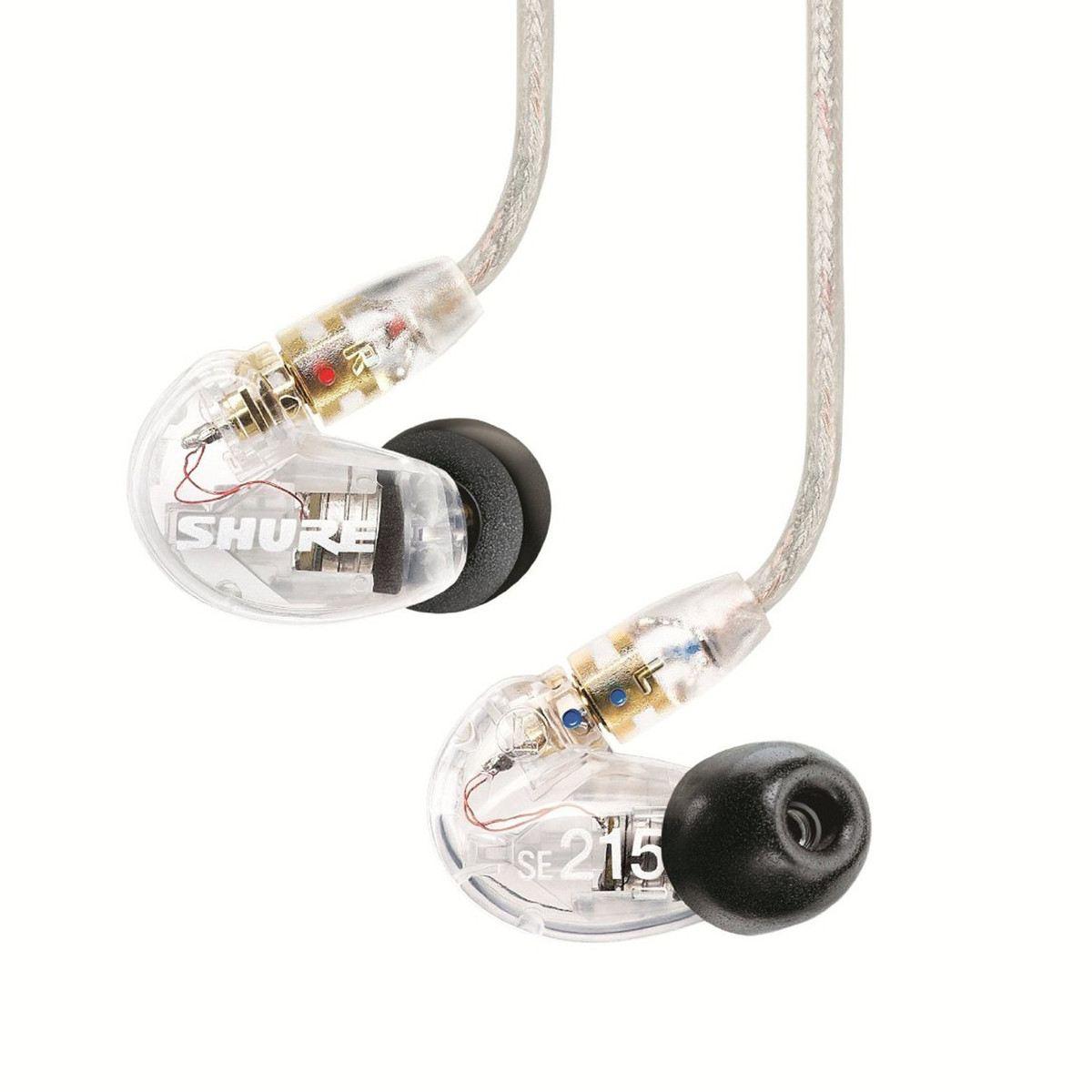 SHURE SE215-CL CLEAR Sound Isolamento in-ear Monitoraggio DJ Cuffie  Auricolari EUR 89,26 - PicClick IT
