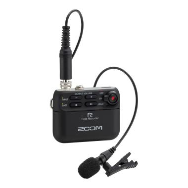 ZOOM F2 - field recorder + Microfono lavalier nero