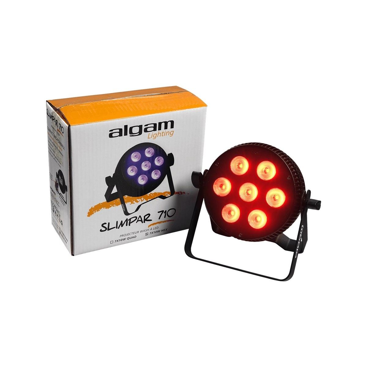 ALGAM LIGHTING SLIMPAR-710-HEX Proiettore Par LED 7 x 10W RGBWAU
