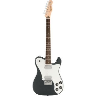 Fender squier affinity telecaster deluxe lrl charcoal frost metallic chitarra elettrica