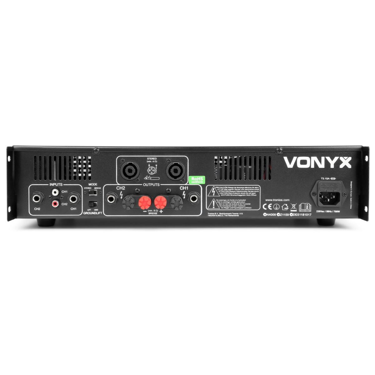 VONYX VXA-1500 II 2x 750W AMPLIFICATORE PA