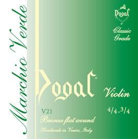 Dogal v214 sol serie verde corda singola violino 4/4-3/4<br>