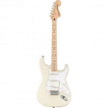 Fender affinity stratocaster mn wpg olympic white chitarra elettrica