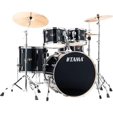 TAMA IP50H6W-HBK Imperialstar 5-pezzi Kit Completo cassa 20 & Meinl HCS Bronze cymbals HAIRLINE BLACK