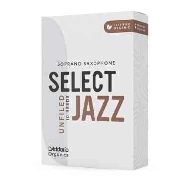 D'addario organic select jazz 10 ance per sax soprano unfiled 2m