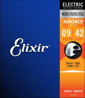 Elixir nanoweb 12002  set corde chitarra elettrica